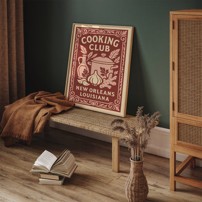 Cooking Club New Orleans Poster 2026