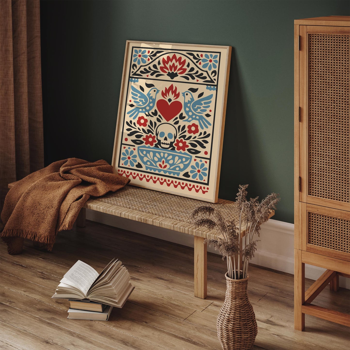 Mexican Folk Art Wall Art Print – Cultural Poster