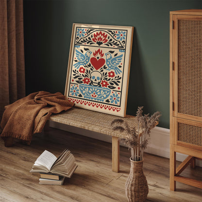 Mexican Folk Art Wall Art Print – Cultural Poster