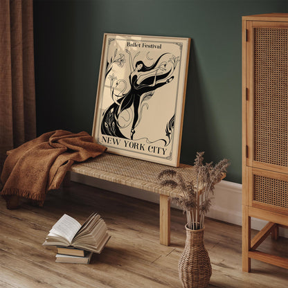 New York City Ballet Festival Art Poster
