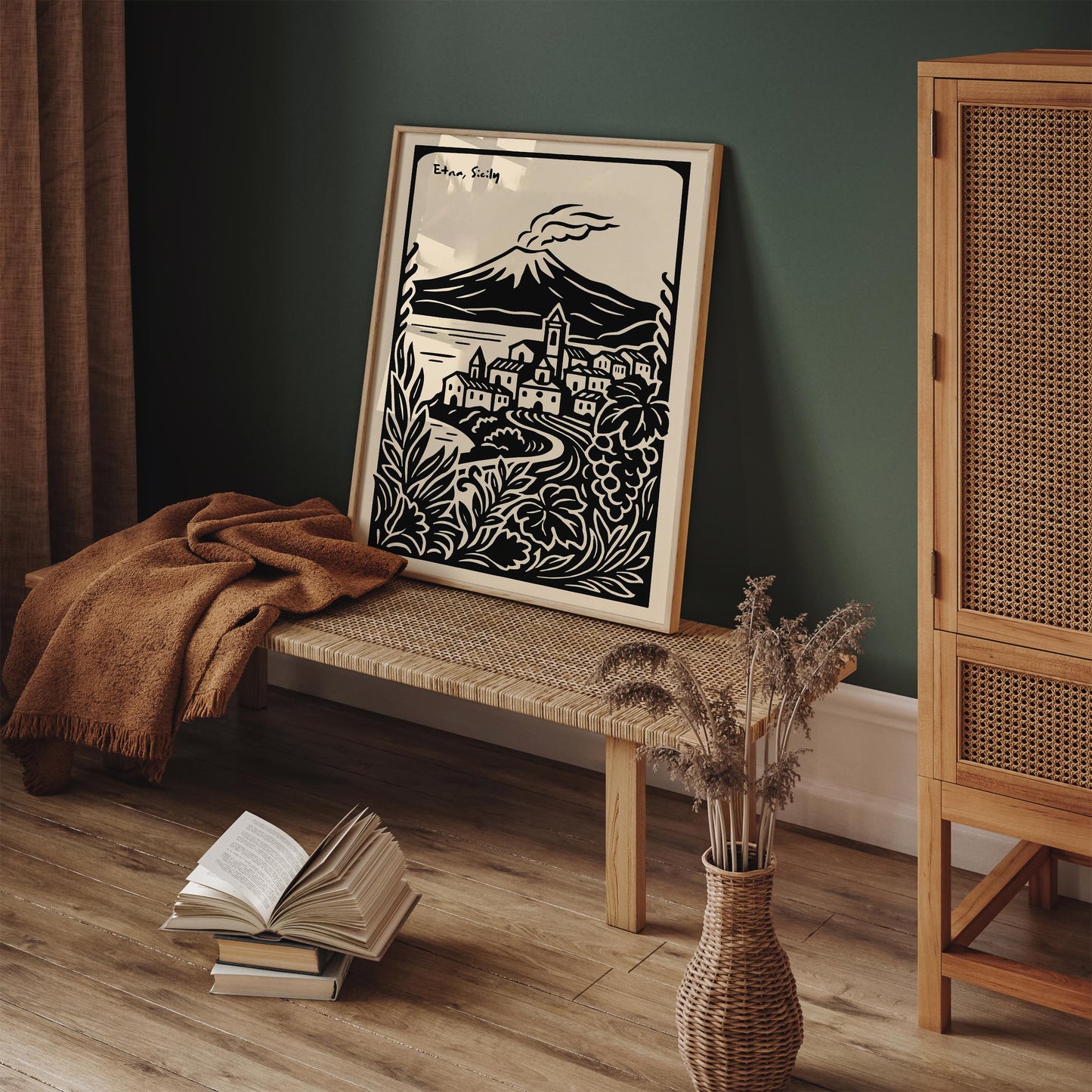 Etna Sicily Poster - Italian Landscape Wall Art