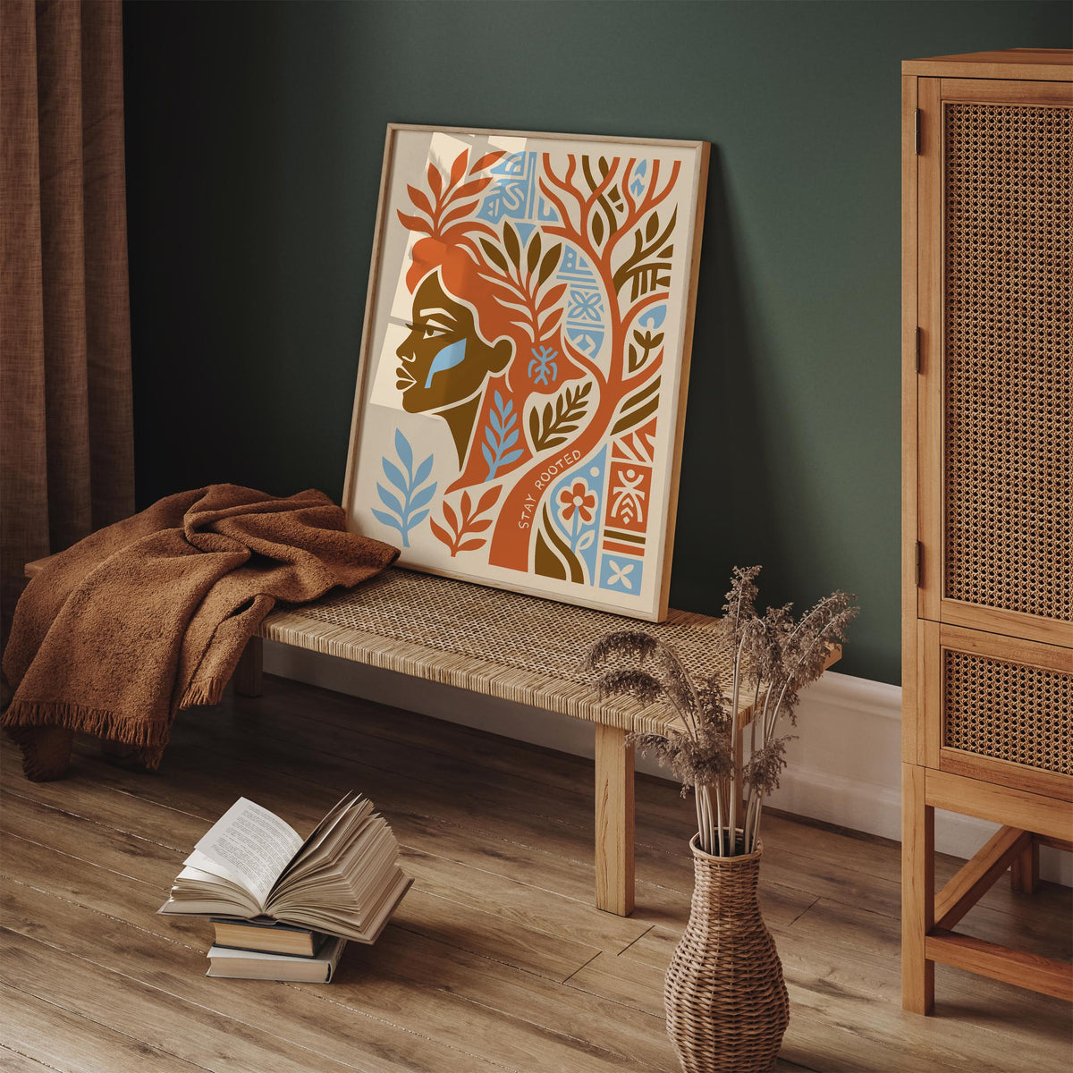 Stay Rooted Afrohemian Poster