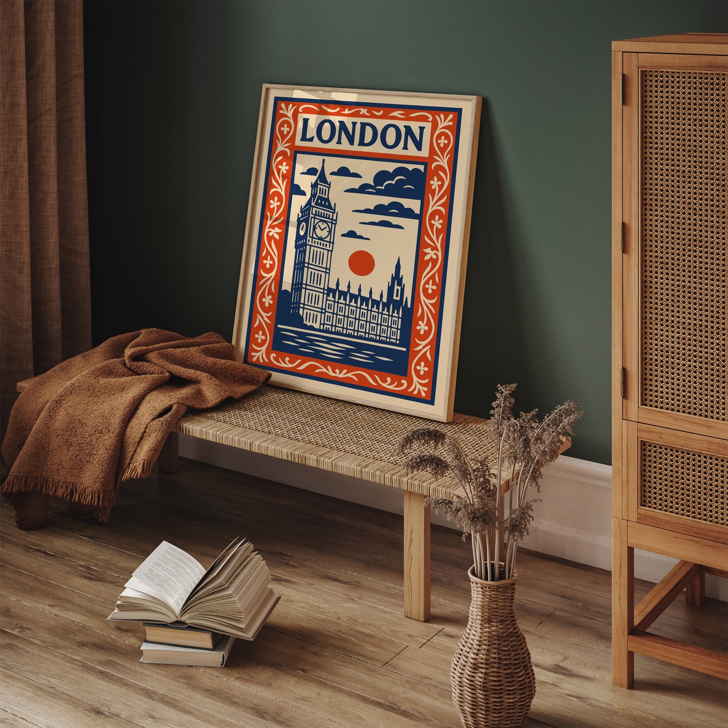 London England Big Ben Cityscape Poster