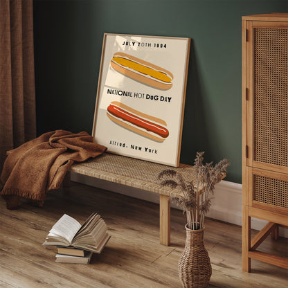 National Hot-Dog Day Poster