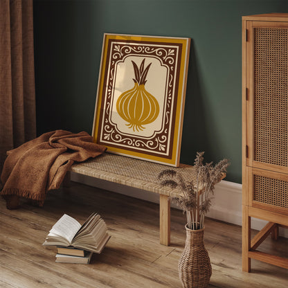 Onion Art Print - Farmhouse Wall Art for Kitchen Decor