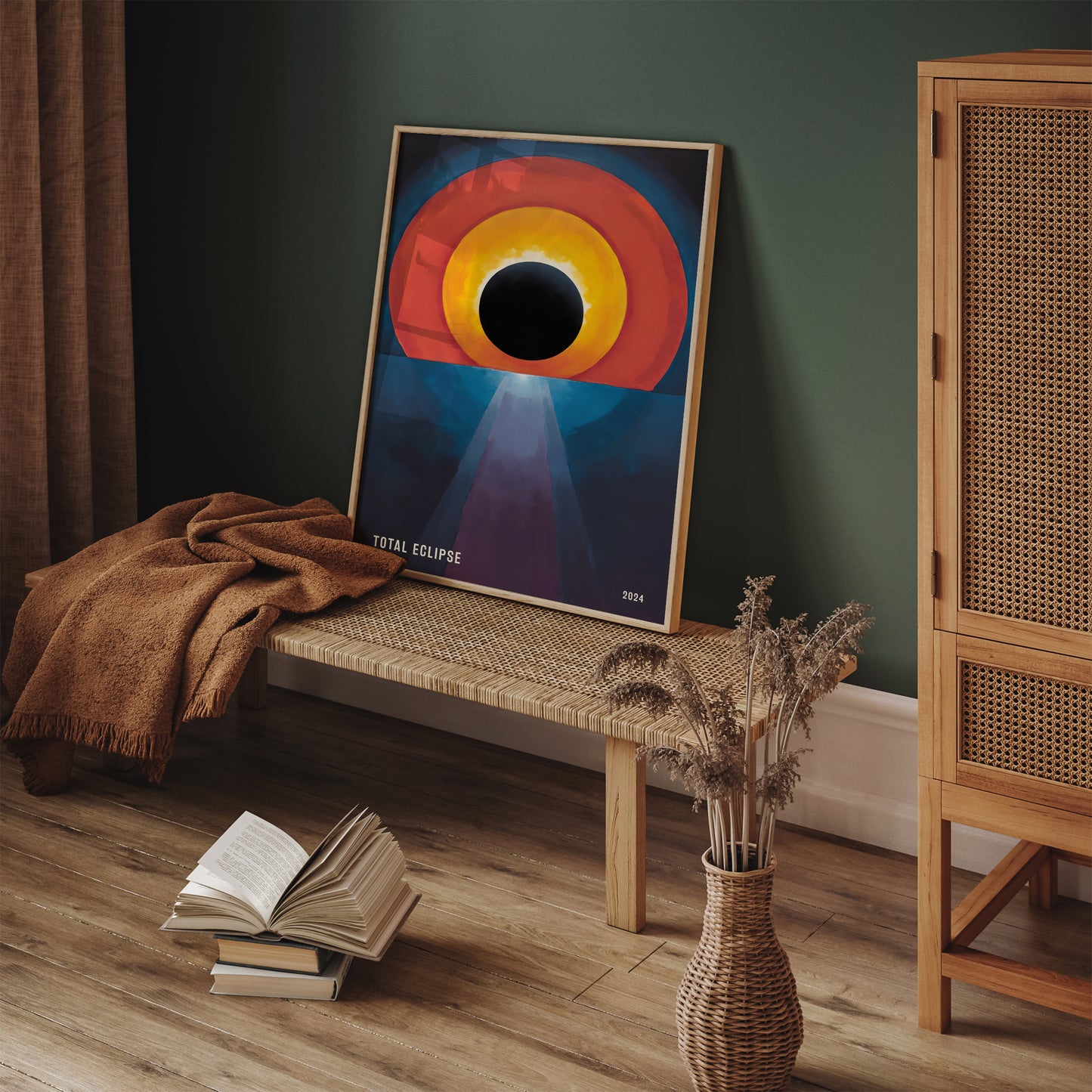 Total Eclipse Wall Art - Modern Art Print 2024