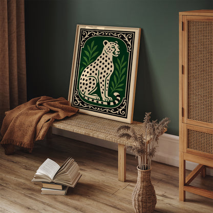 Elegant Cheetah Animal Art Print