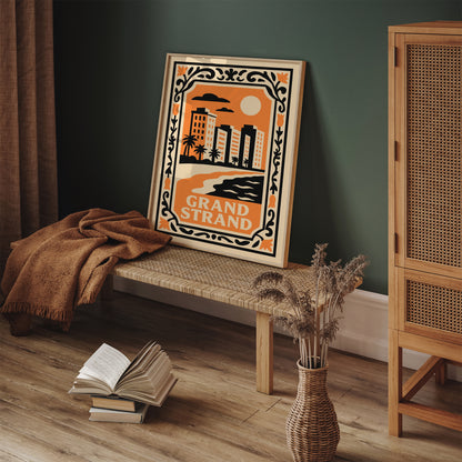 Grand Strand Cityscape Landscape Poster