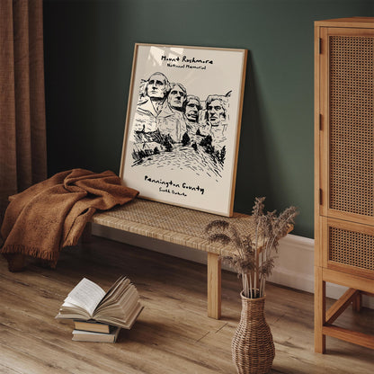 Mount Rushmore National Memorial Poster