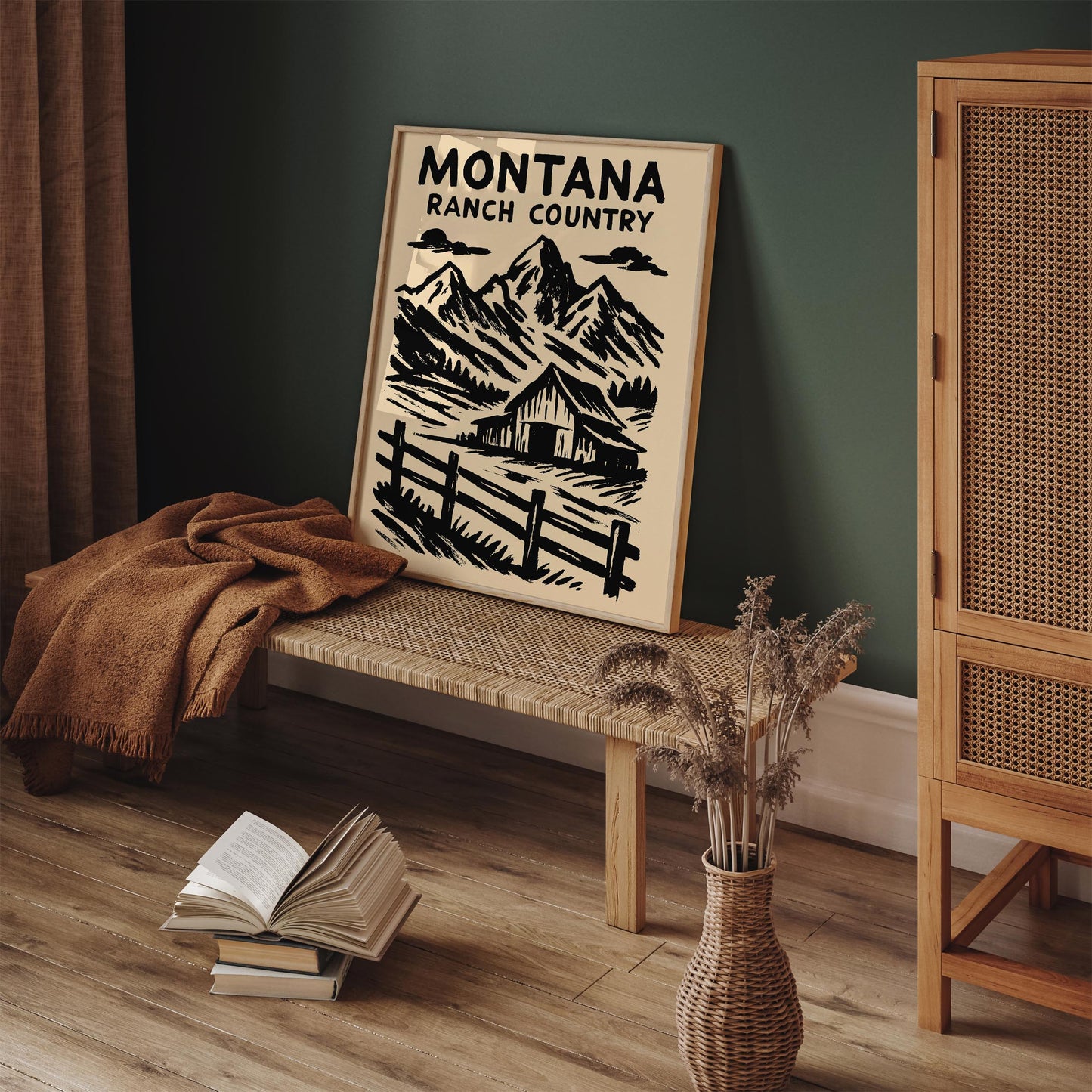 Montana Ranch City Poster