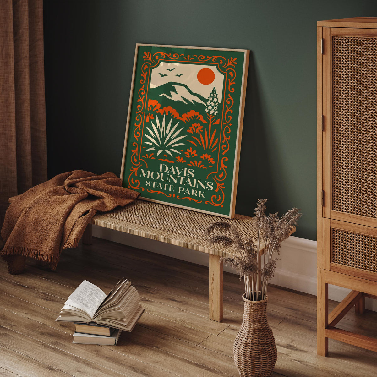 Davis Mountains State Park Texas Travel Poster