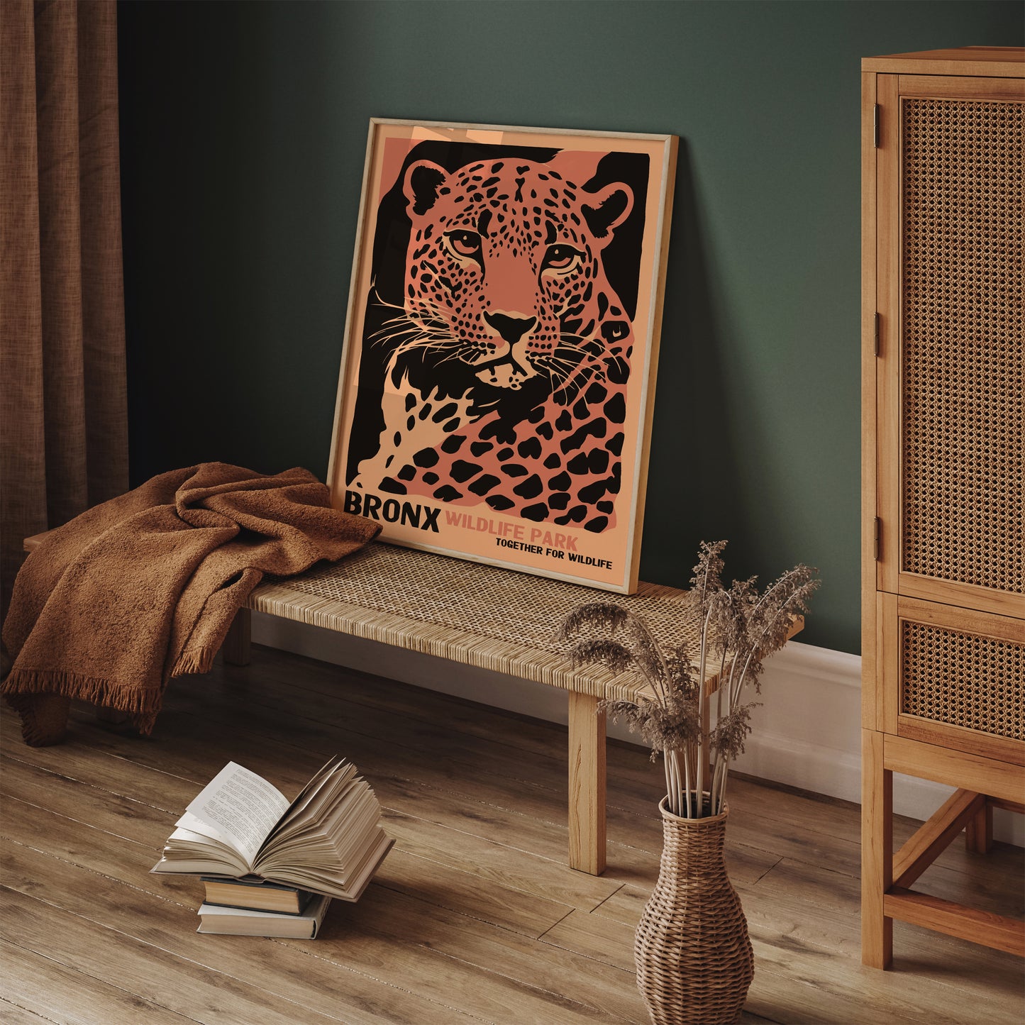 Bronx Wildlife Park Vintage Poster