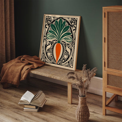 Rococo Carrot Victorian Kitchen Wall Art Decor