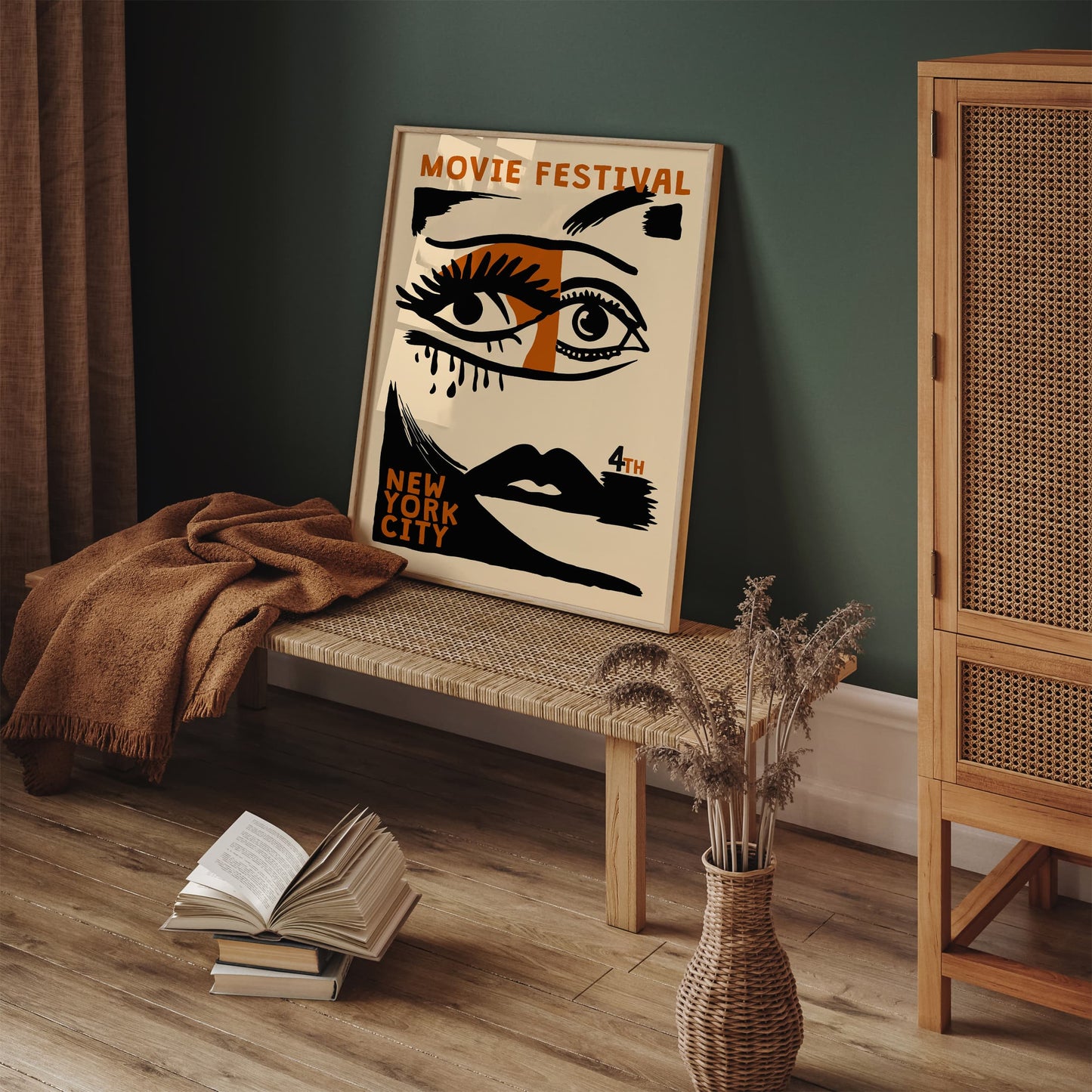 Movie Festival NYC Retro Art Print