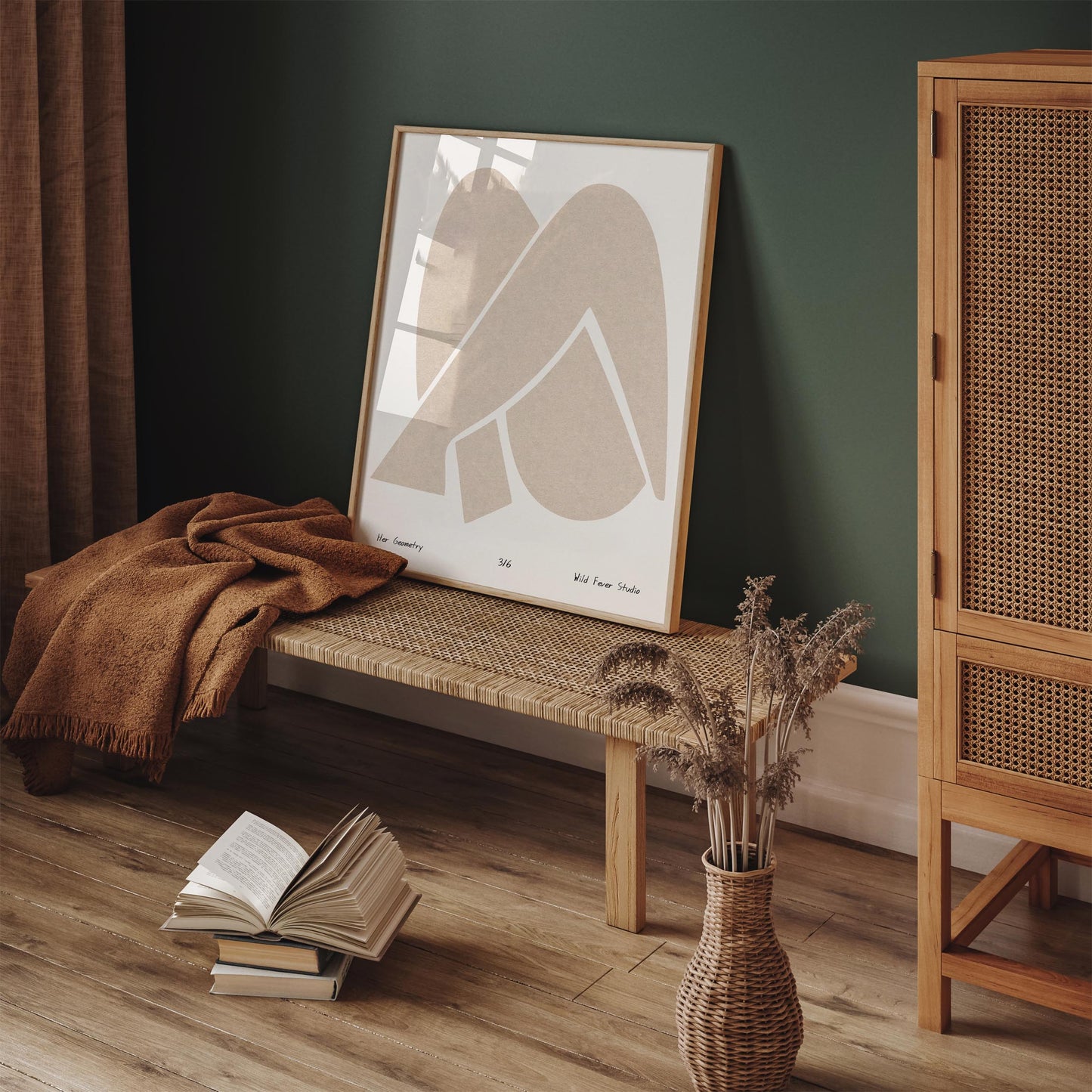 Her Geometry Wall Art - Abstract Modern Scandinavian Poster