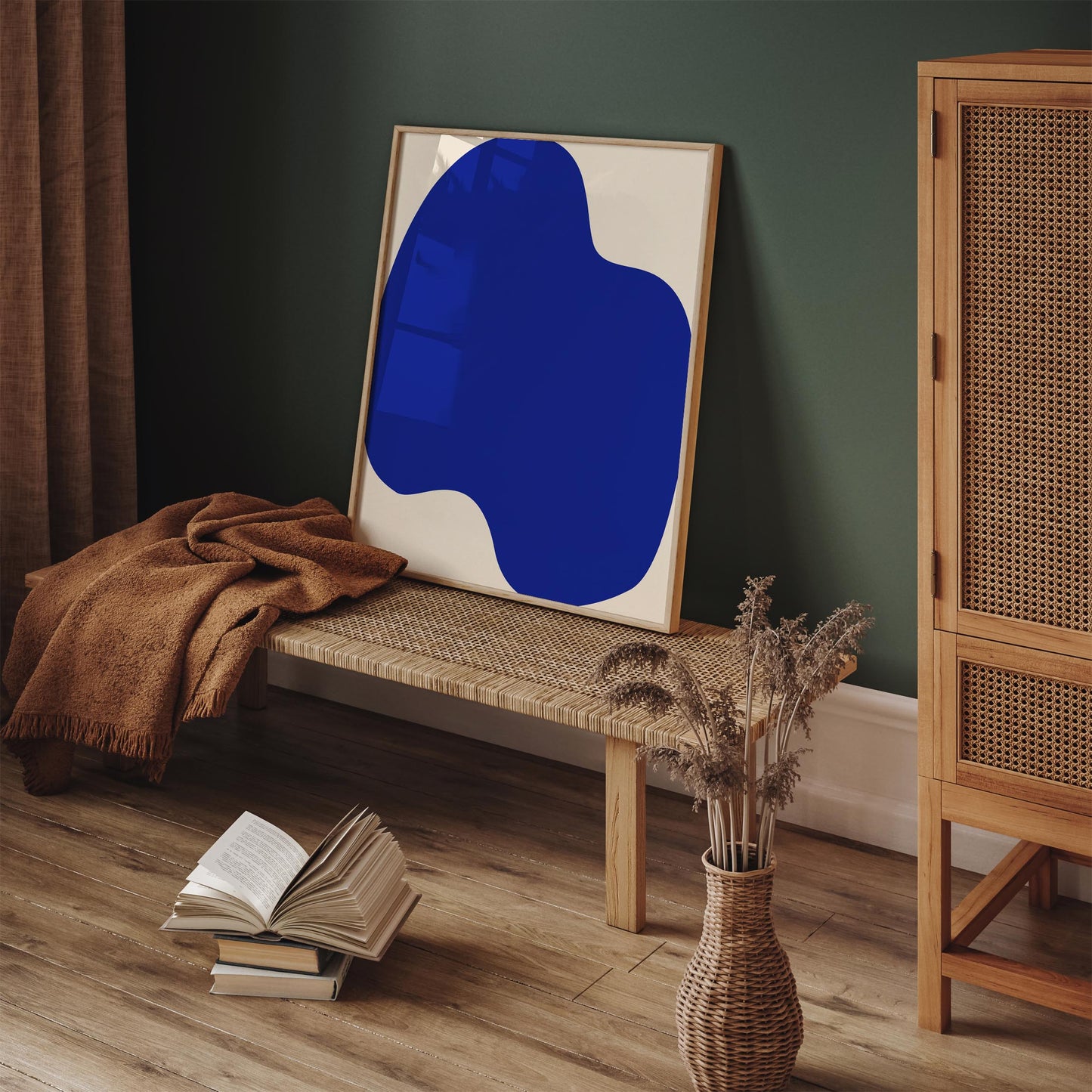 Blue Abstract Poster – Modern Wall Art