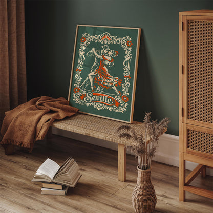 Seville City of Tango Poster Print