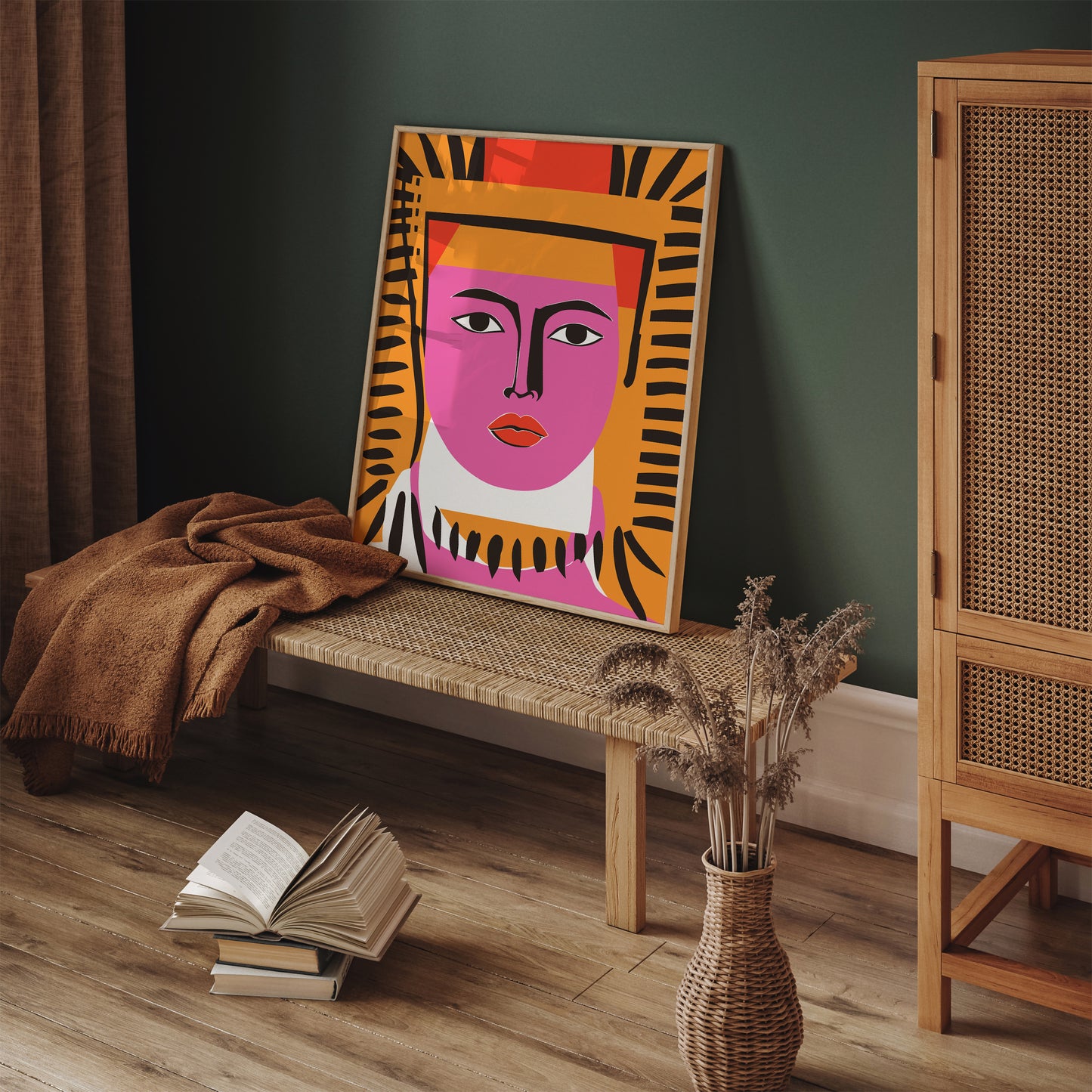 The Stare - Egyptian Mid-Century Modern Art Print