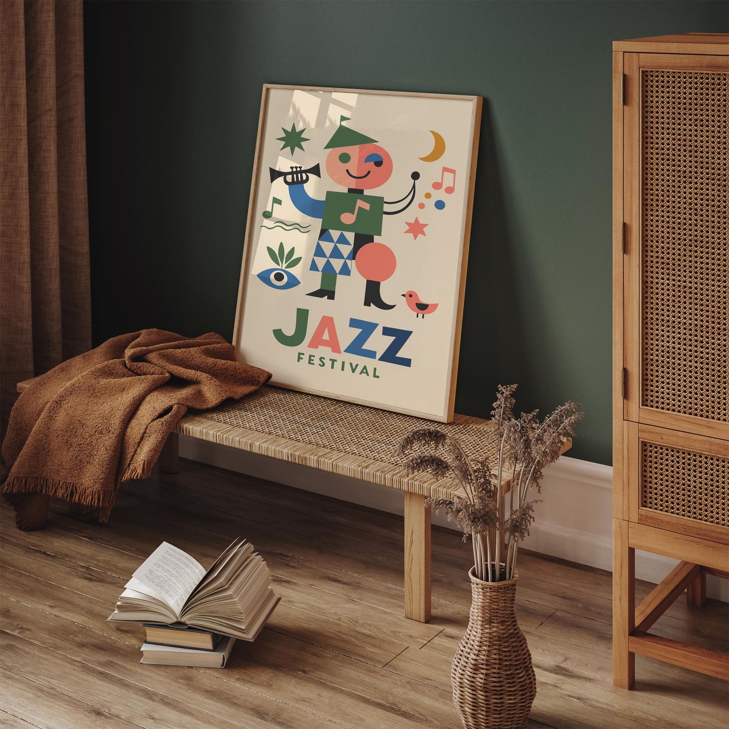 Retro Jazz Festival Music Poster
