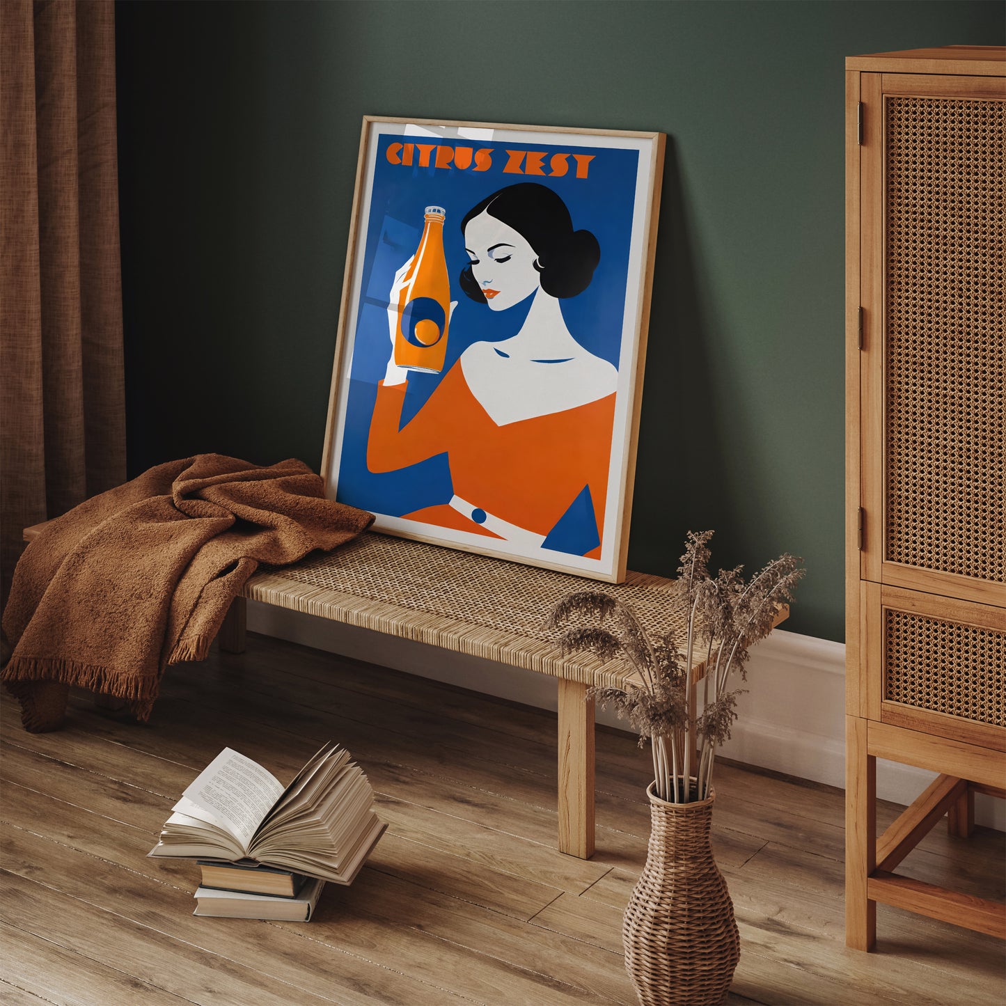 Citrus Zest Vintage Drink Poster Print