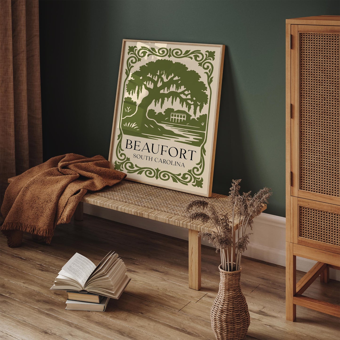 Beaufort South Carolina Travel Poster