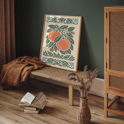 Orange Poster – Retro Kitchen Wall Art