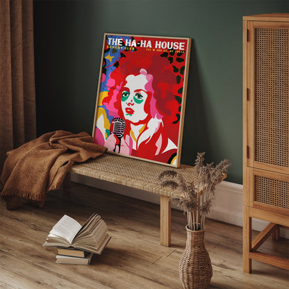 Retro COMEDY CLUB Poster Print