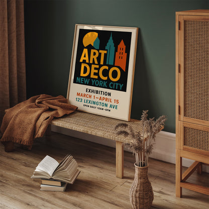 Art Deco Exhibition Vintage Poster