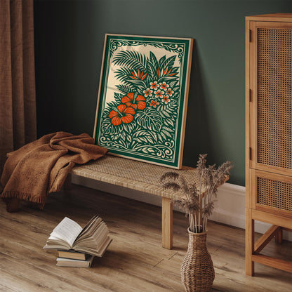Hawaiian Tropical Nature Art Poster