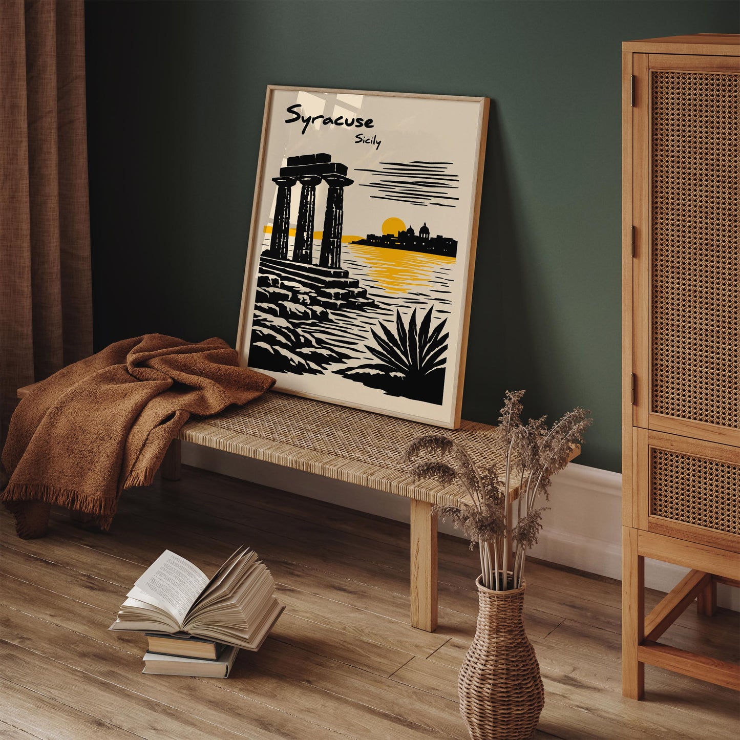 Syracuse Sicily Travel Poster