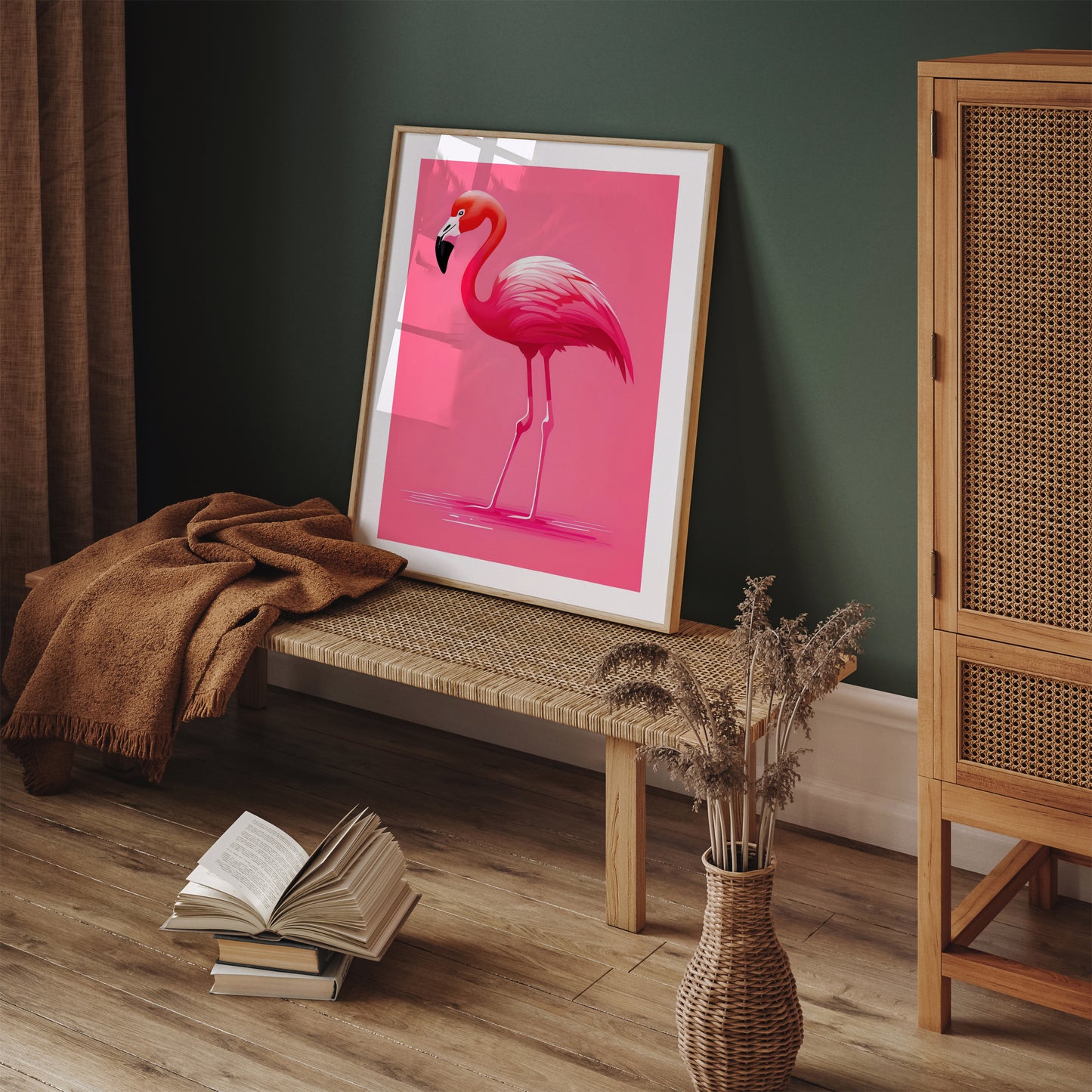 Pink Flamingo Wall Art