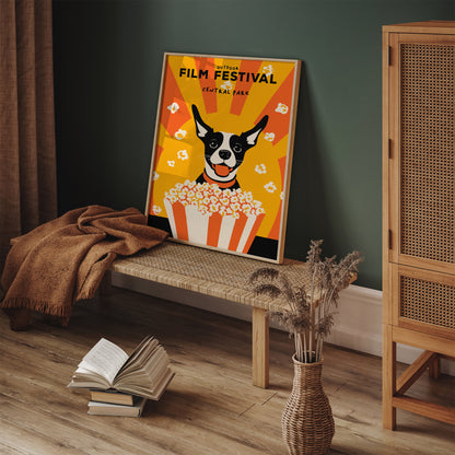 Central Park Film Festival Funny Dog Poster