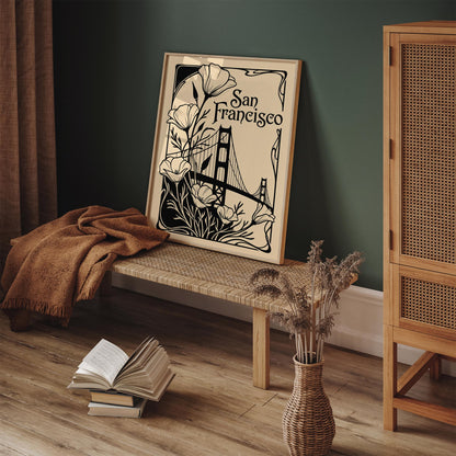Art Nouveau San Francisco Poster