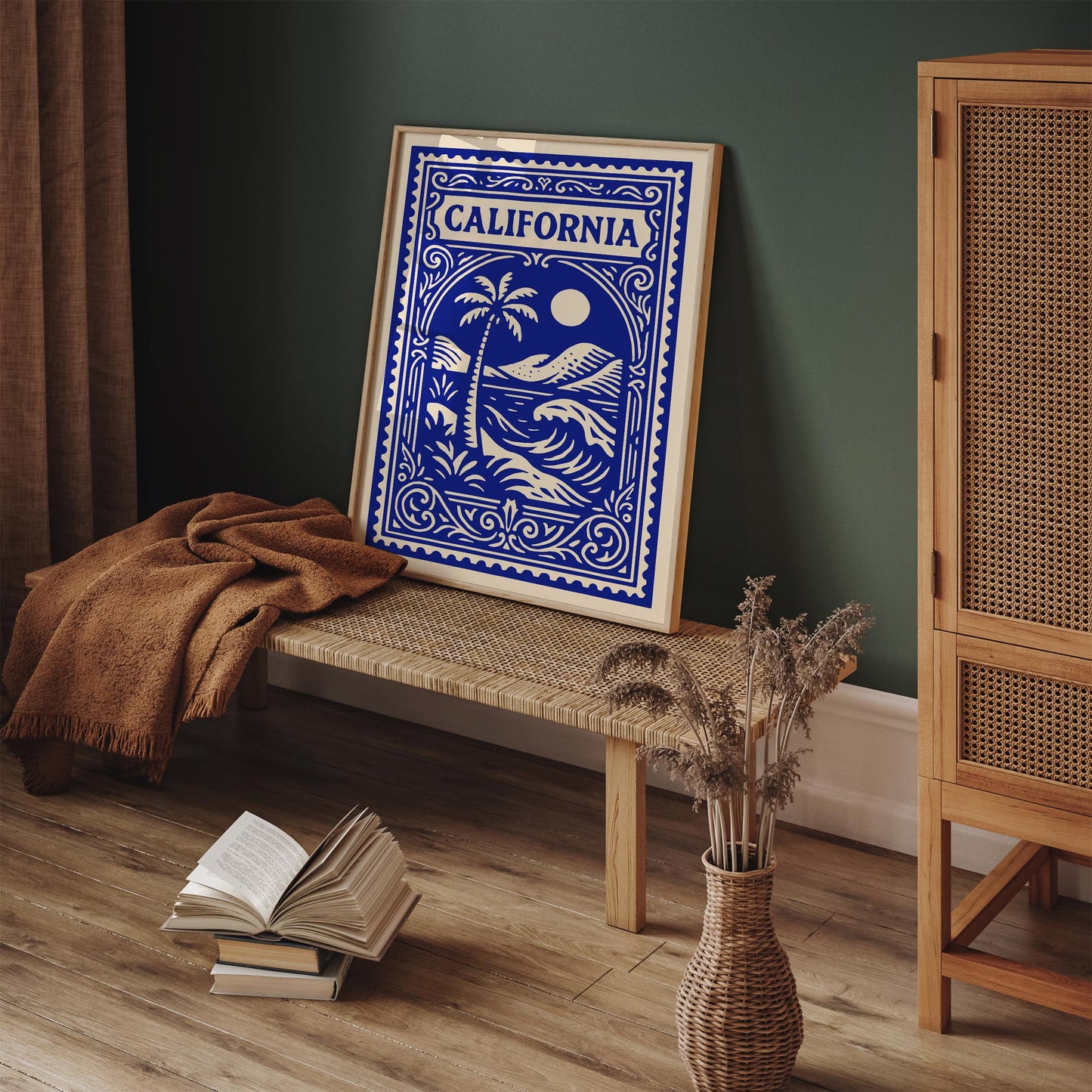 California Blue Travel Poster