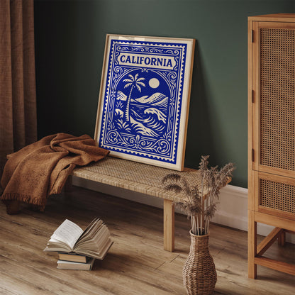 California Blue Travel Poster
