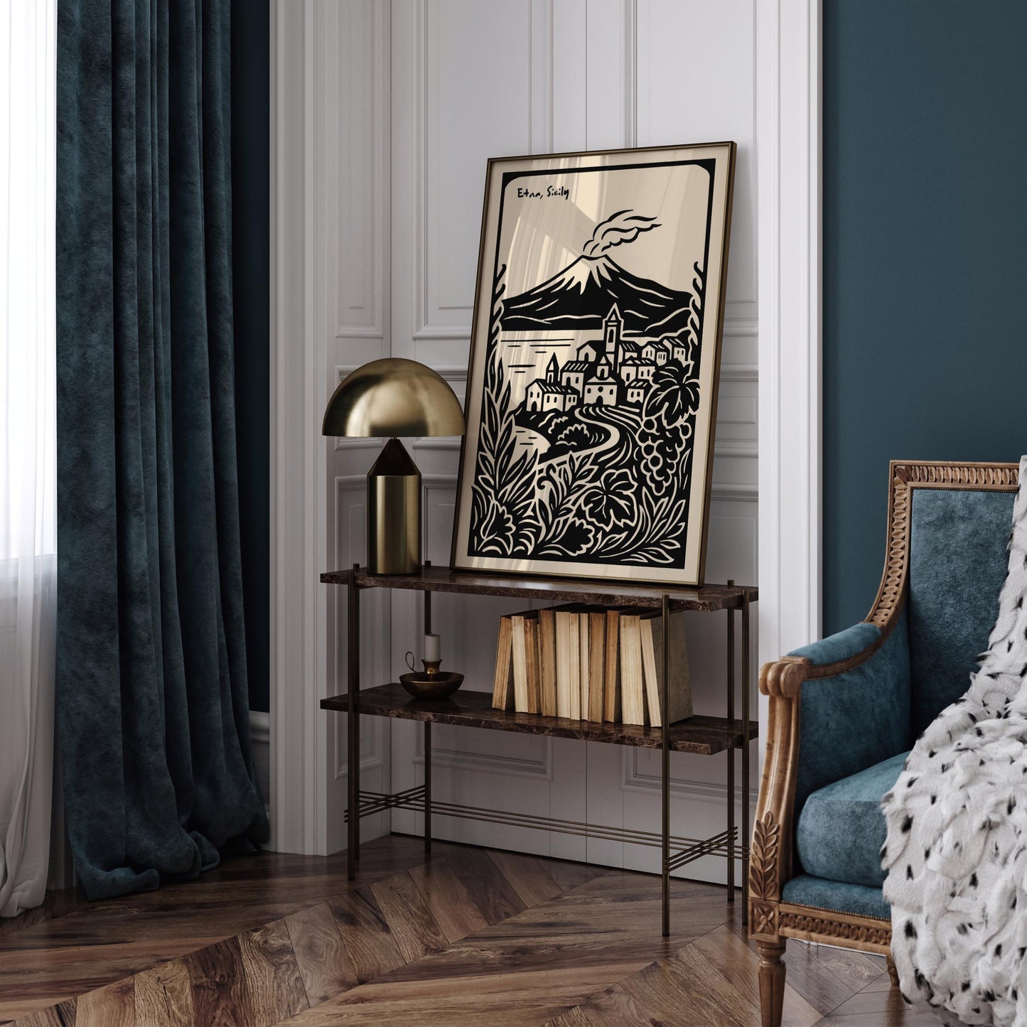 Etna Sicily Poster - Italian Landscape Wall Art