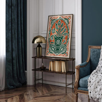 Rococo Botanical Elegant Wall Art Print