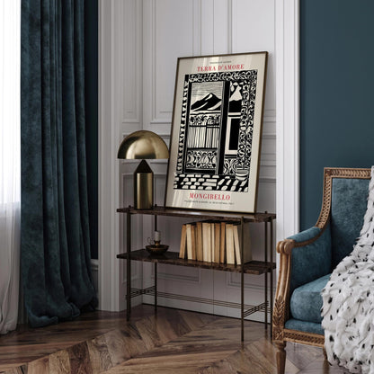 Mongibello Italy Vintage Travel Poster – Scenic Wall Art