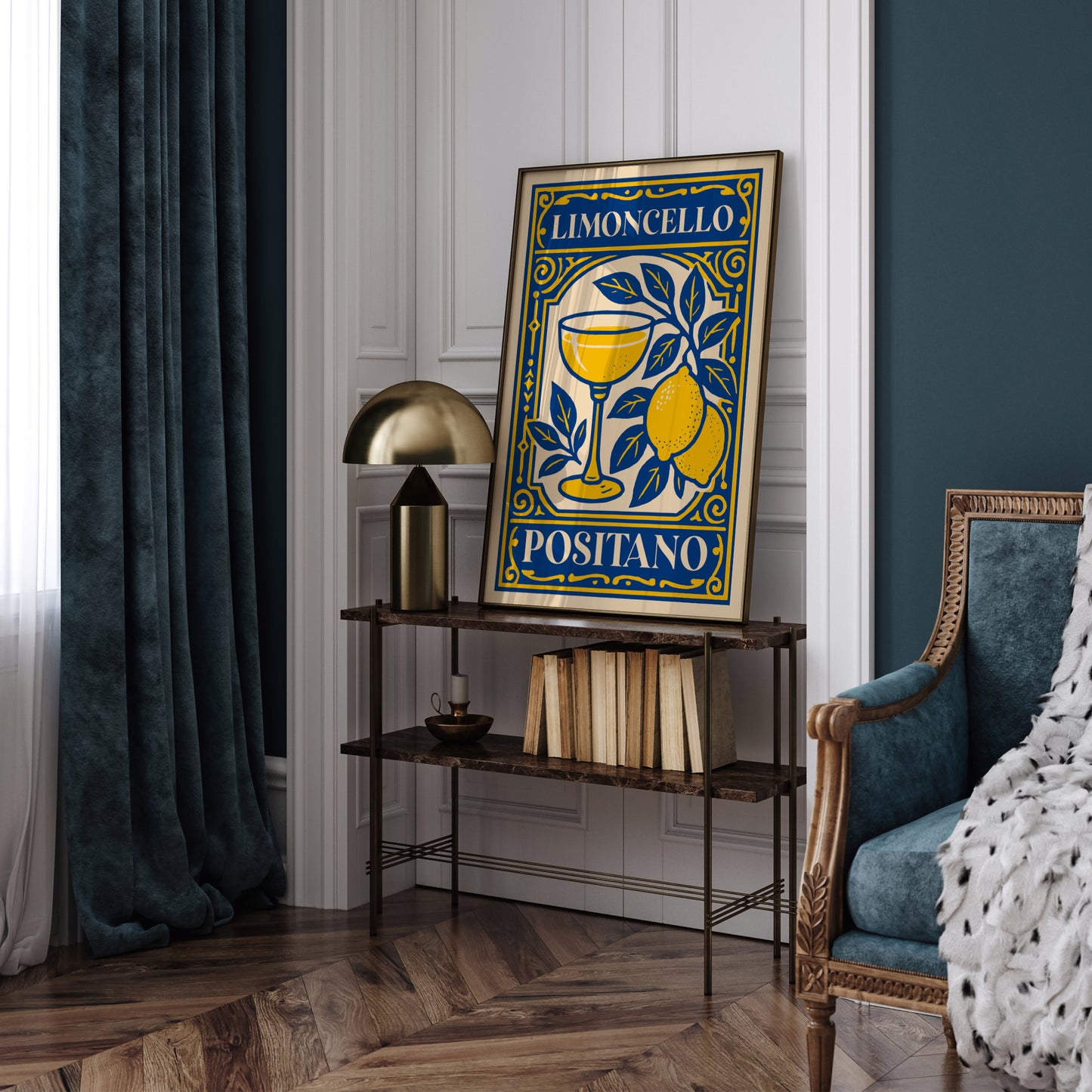 Limoncello Positano Poster – Italian Kitchen Wall Art