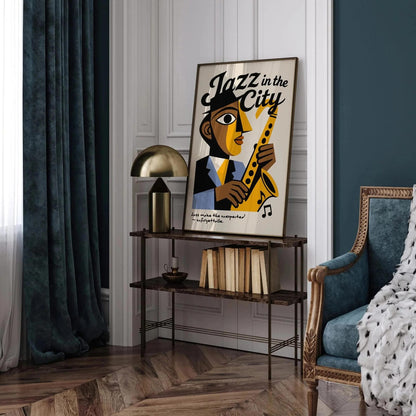 Jazz in the NYC City Music Poster