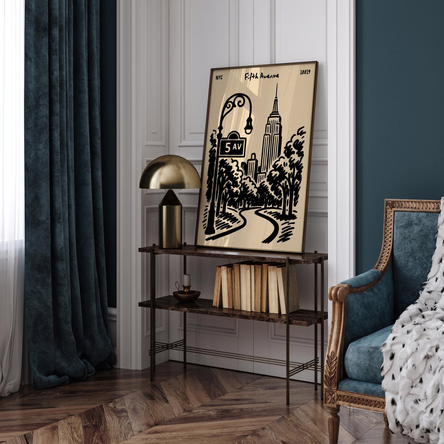 Fifth Avenue NYC Cityscape Poster