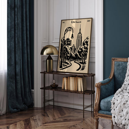 Fifth Avenue NYC Cityscape Poster