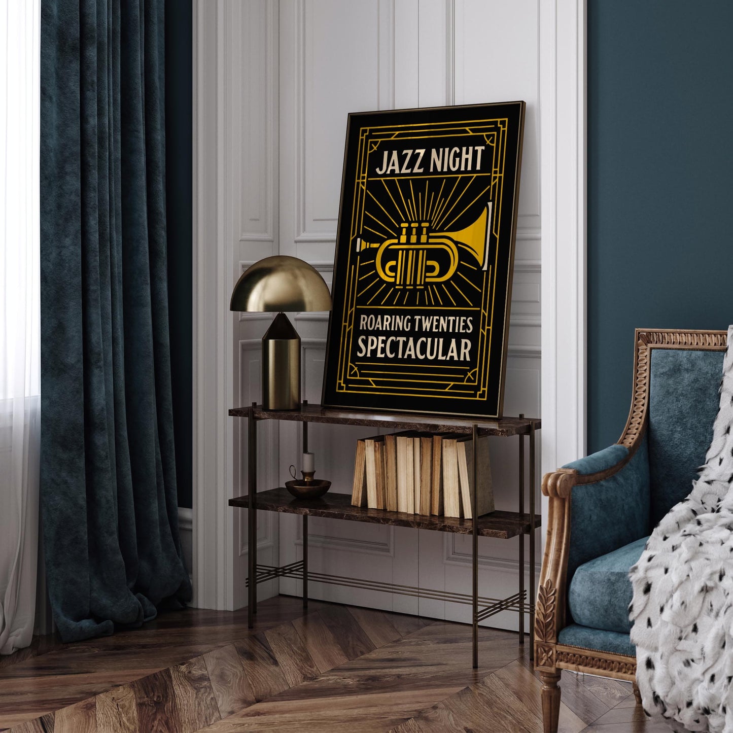 Jazz Night Poster - Roaring Twenties Art Print