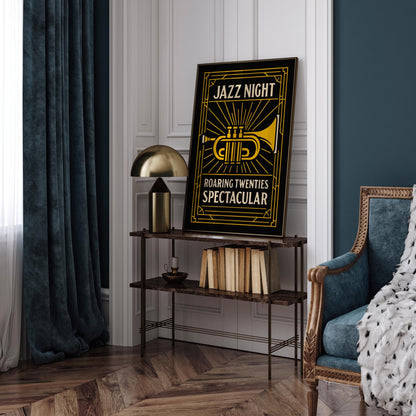 Jazz Night Poster - Roaring Twenties Art Print