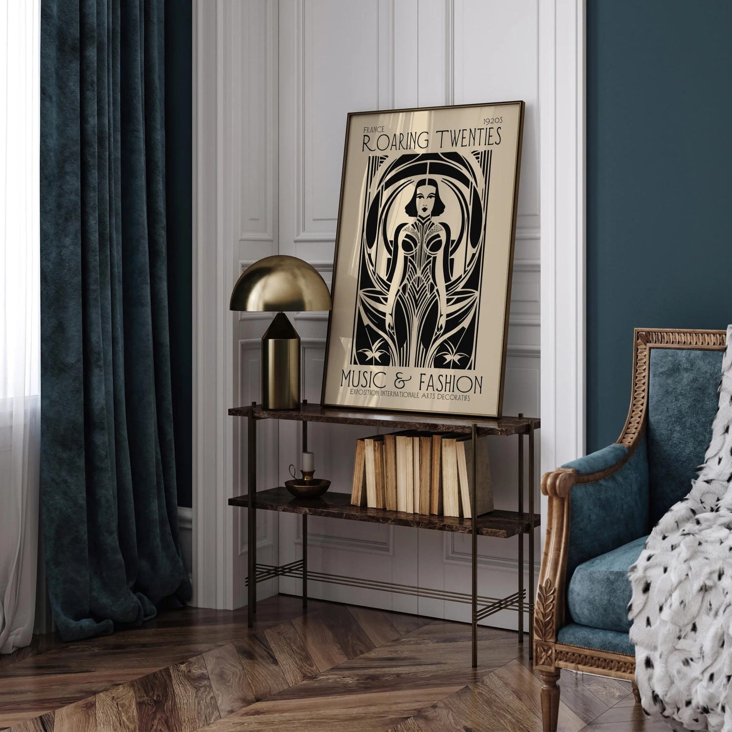 Art Deco Roaring Twenties Woman Poster