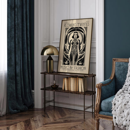 Art Deco Roaring Twenties Woman Poster