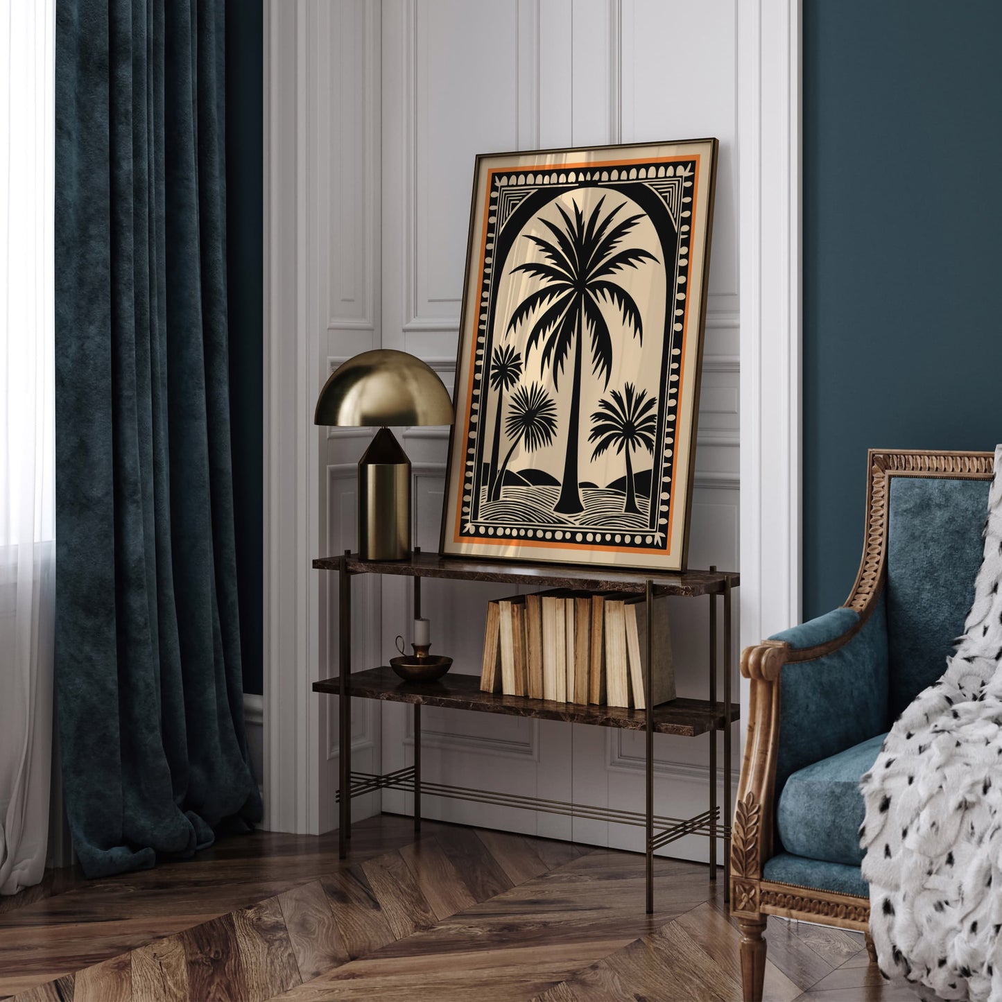 Thailand Palm Trees Boho Wall Art