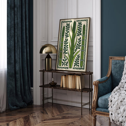 Minimalist Asparagus Vegetable Art Print