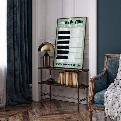 New York Street Jazz Festival Minimal Poster