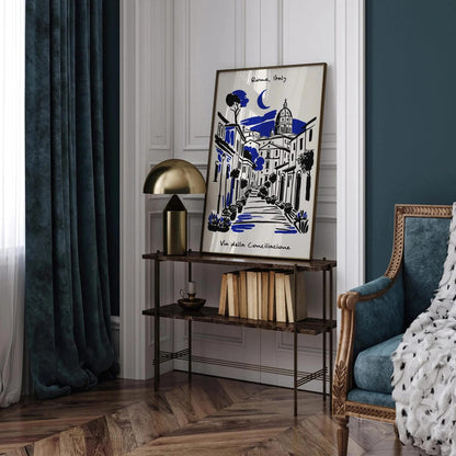 Rome Italy Wall Art – Scenic Historic City Print